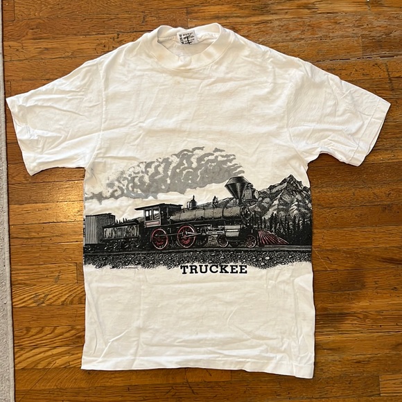 Anvil vintage T-shirt with Truckee train. Rare 1987 - Picture 3 of 16